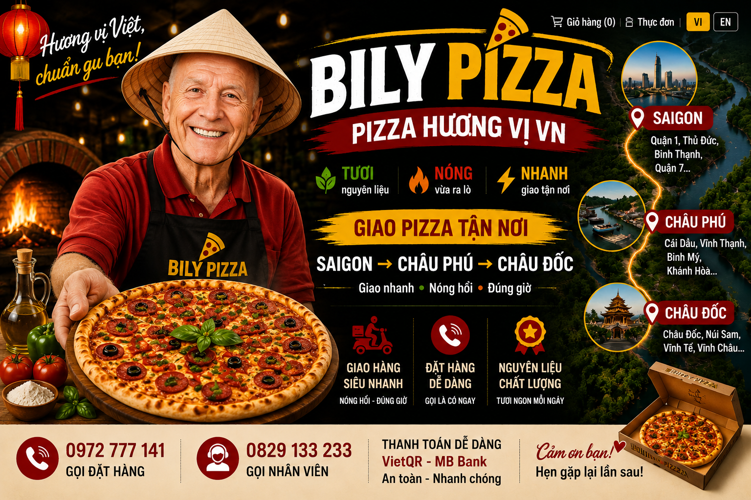 BILY PIZZA - Pizza Hương Vị Việt Nam